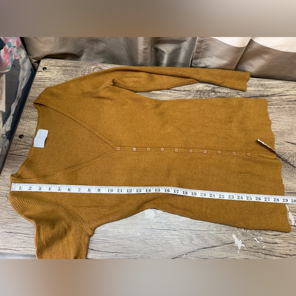 Modern Citizen mustard yellow ribbed sweater size xl - Picture 4 of 8